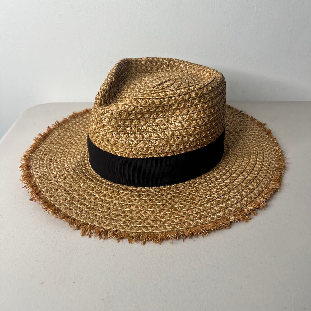Eric Javits Straw Fedora Look Again Sun Hat - Picture 2 of 8